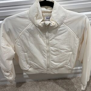 Old Navy Cream Puffer Jacket